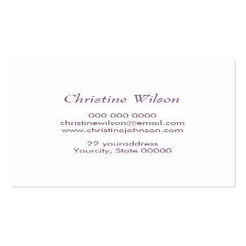 Small Hairstylist Pastel Colors Pattern Square Business Card Back View