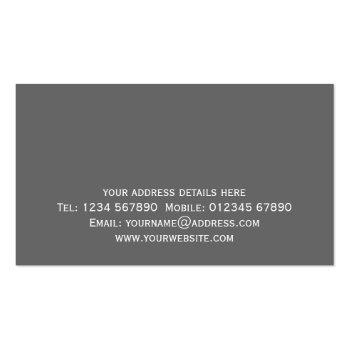 Small Handyman Business Card Back View