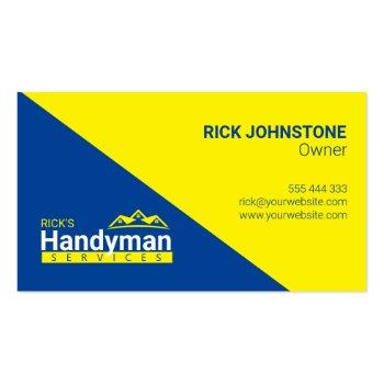 Small Handyman Business Cards - Home Business Back View