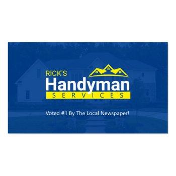 Small Handyman Business Cards - Home Business Front View