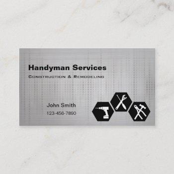 handyman construction remodeling business cards