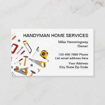 handyman professional design business card