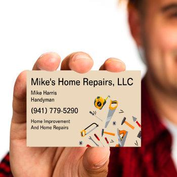 handyman services tools design business card