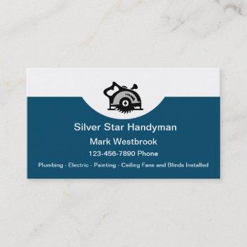 handyman unique modern business card