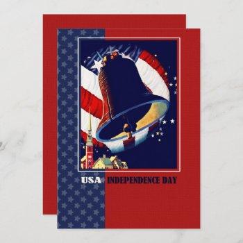 happy 4th of july vintage liberty bell card