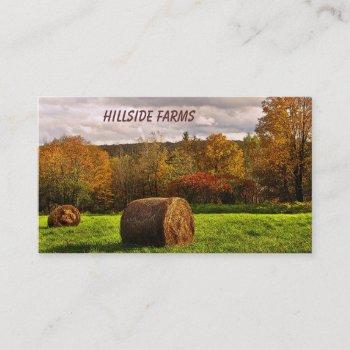 hay for sale business card