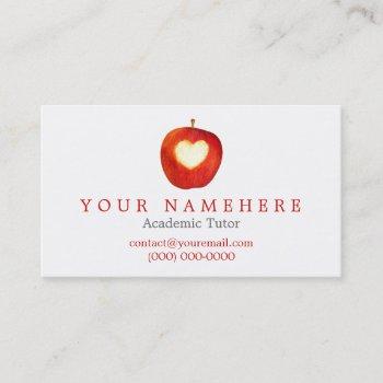 heart in apple business cards