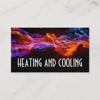 heating and air conditioning business card