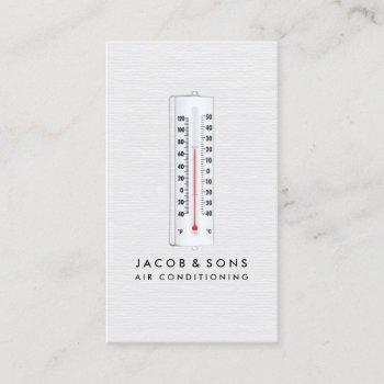 heating ventilation air conditioning hvac business card