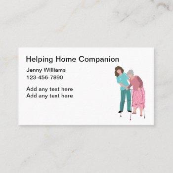 helping home companion medical business cards