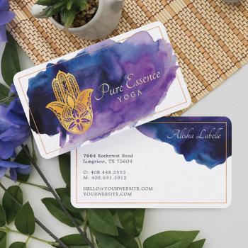 henna hamsa wellness holistic decorative hand business card