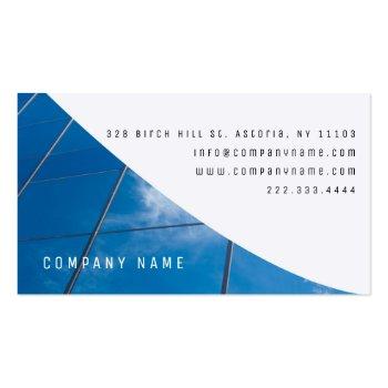 Small High Buildings Window Cleaning Service Company Business Card Back View