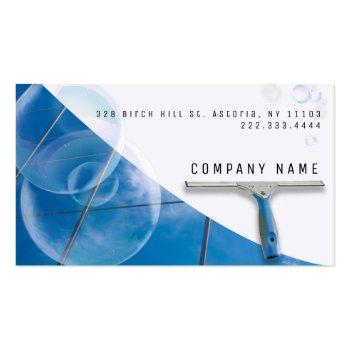 Small High Buildings Window Cleaning Service Company Business Card Front View