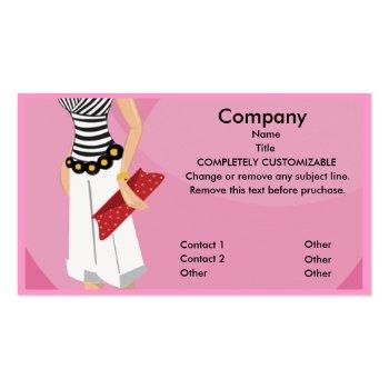 Small High Fashion Boutique Business Card Template Front View
