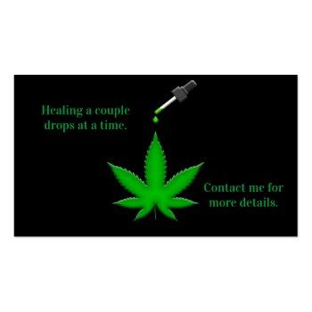 Small Highest Quality Hemp-derived Cbd Oil Available Business Card Back View