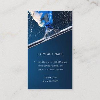 hight buildings windows & stained glass cleaning business card
