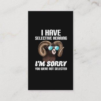 hilarious mouflon sarcasm sunglasses rude humor business card