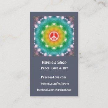 Small Hippie Dream Custom Business Cards Front View