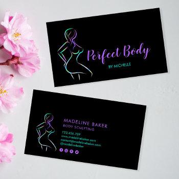 holograph body sculpting fitness waist trainer business card