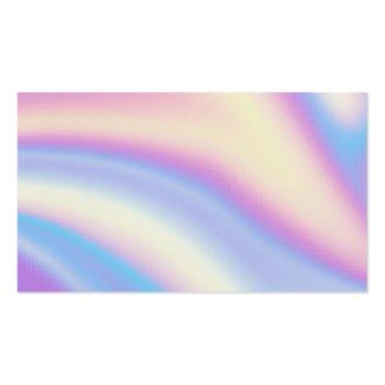 Small Holographic Geometric Discount Thank You Business Card Back View