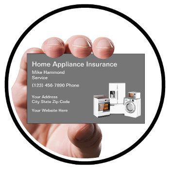 home appliance insurance and repair business card