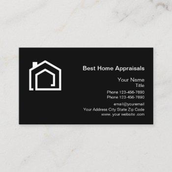 home appraisers logo template business cards