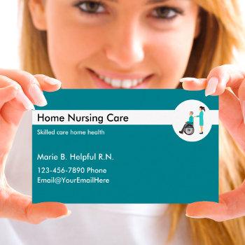 home health nursing business card