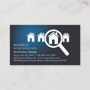 home inspection business card