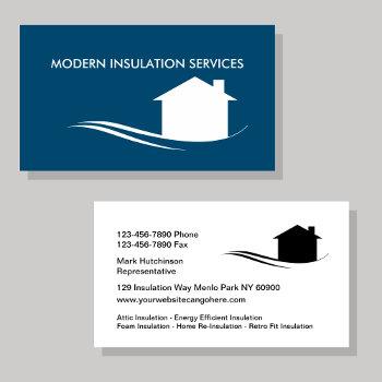 home insulation construction business cards