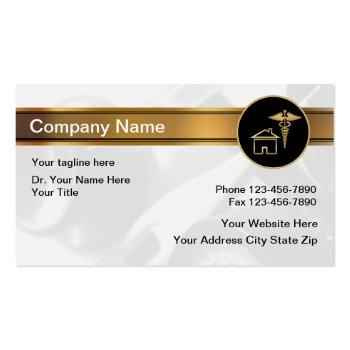 Small Home Medical Business Cards Front View