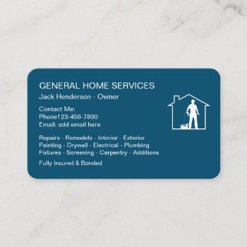 home services handyman business card