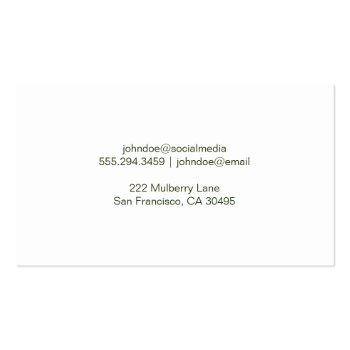 Small Home Sunshine | Commercial Private Properties Business Card Back View