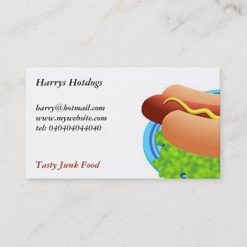 hot dog business card