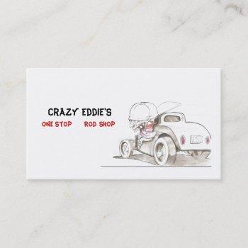 hot rods and automobiles business card ideas
