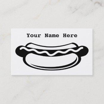 hotdog business card