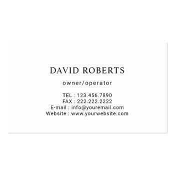 Small House Cleaning Pressure Washing Black Cleaning Business Card Back View