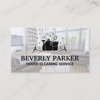 house cleaning services | clean home background business card