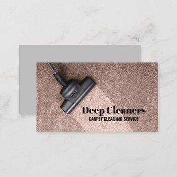 housekeeping commercial floor carpet cleaning business card
