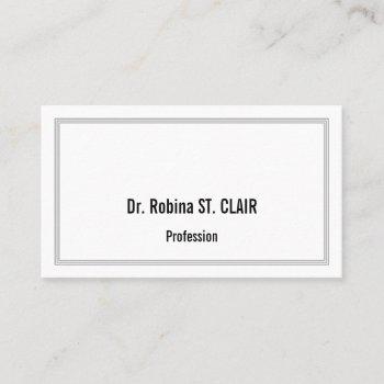 humble professional business card