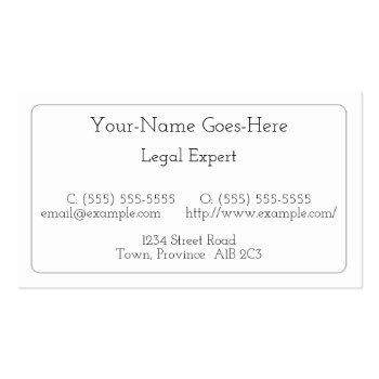Small Humble, Simple & Minimalist Business Card Front View