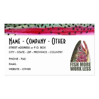 Small Humorous Fishing Business Card Front View