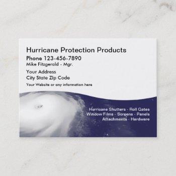 hurricane protection businesscards business card