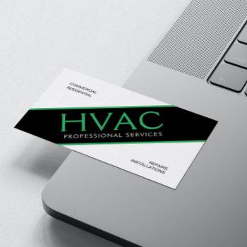 hvac heating & cooling professional business card