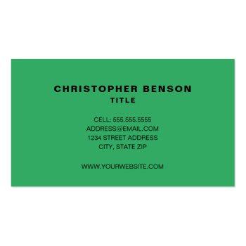 Small Hvac Heating & Cooling Professional Business Card Back View