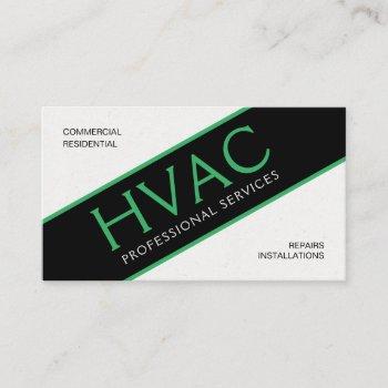 hvac heating & cooling professional business card
