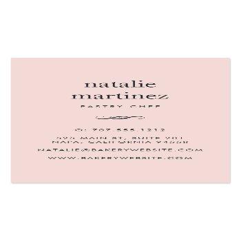 Small Ice Cream Cake | Vertical Business Card Back View