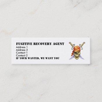 icon, fugitive recovery agent, address 1, addre... mini business card