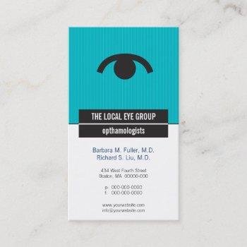 iconographic optical appointment business card