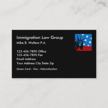 immigration lawyer businesscards business card
