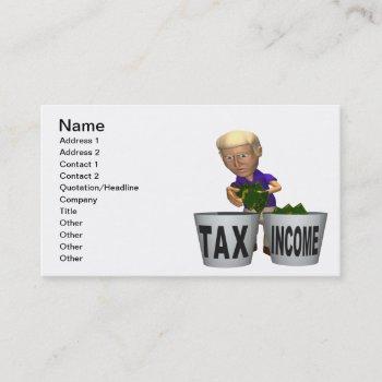income tax business card